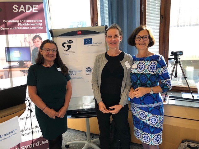 Tone Elin Mekki and Marie Elf from EISEN project attending the Swedish National Organization for Distance Education (SVERD) Autumn Conference 2019 in Stockholm